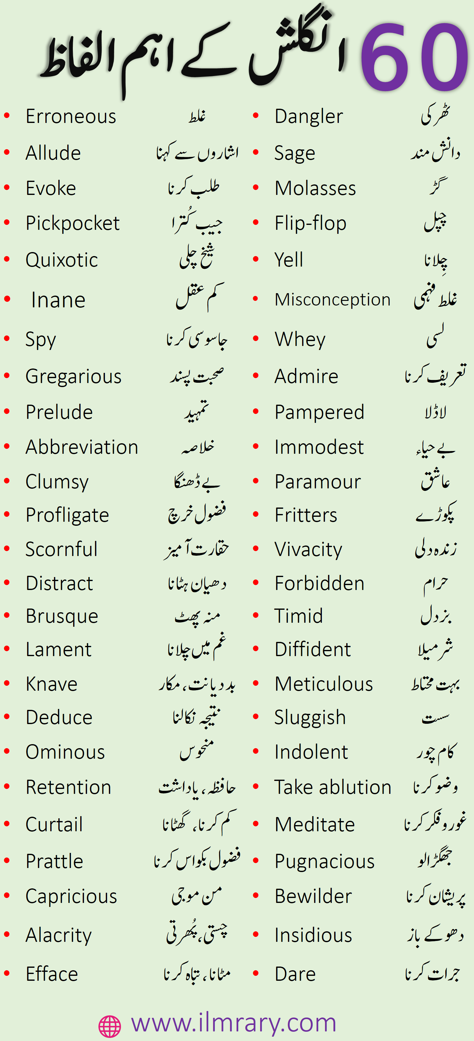 urdu meaning of word representation