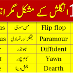 100 English Words For Daily Use with Urdu and Hindi Meanings