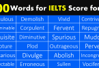 100 IELTS Vocabulary Words for Band Score 9