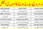 100 Daily Routine English Sentences with Urdu Translation