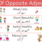 List of Opposite Words with Urdu Meanings