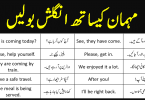 40 English Sentences to Talk with Guest in Urdu with PDF