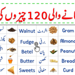 List of Food Names in English with Urdu Meanings | Food Vocabulary