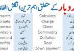Business English Vocabulary with Urdu Meanings