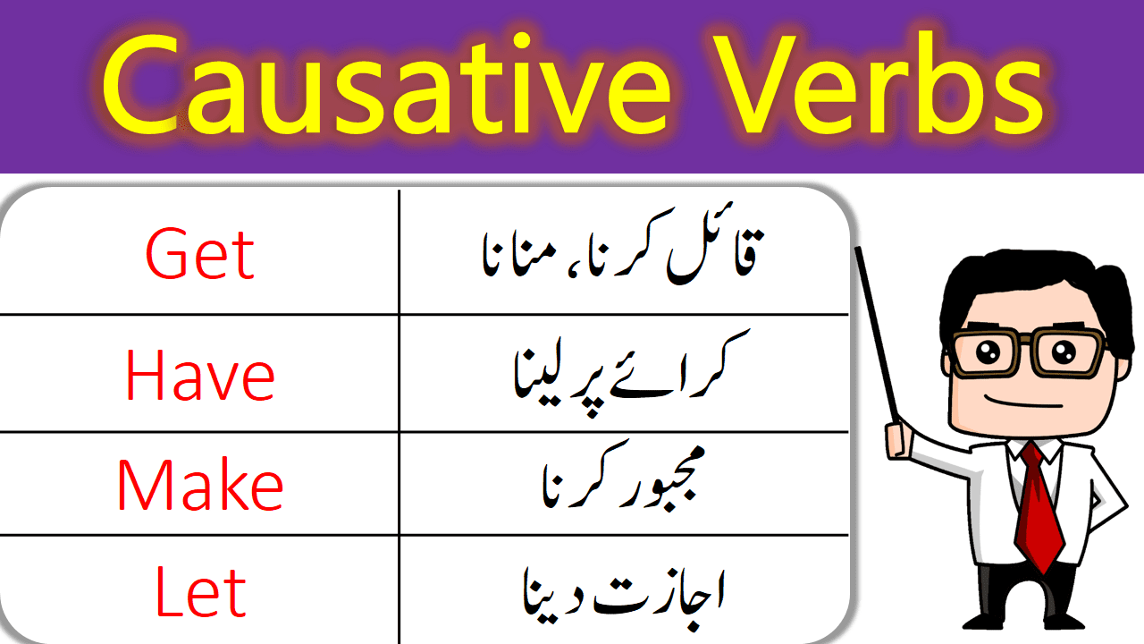 Use of Causative Verbs in English with Urdu Examples