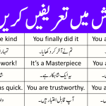 35 English Sentences for Praising Someone in Urdu with PDF