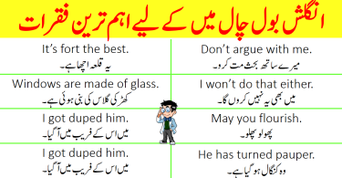 50 Daily Use English Sentences in Urdu for English Speaking Practice