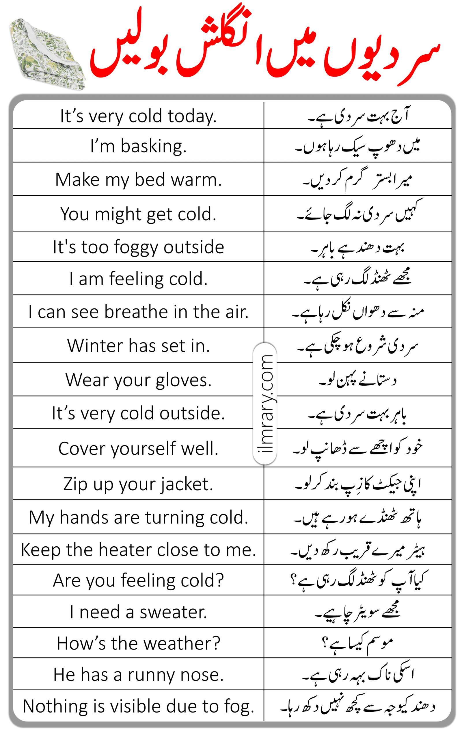 winter vacation homework in urdu