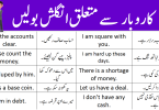 45 Business Sentences in English with Urdu Translation