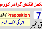 What is Preposition? Types of Prepositions with Examples in Urdu