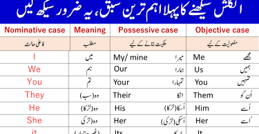 All Personal Pronouns in English with Examples in Urdu