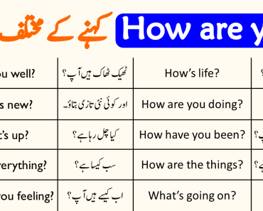 Different Ways to Say HOW ARE YOU with Urdu Explanation