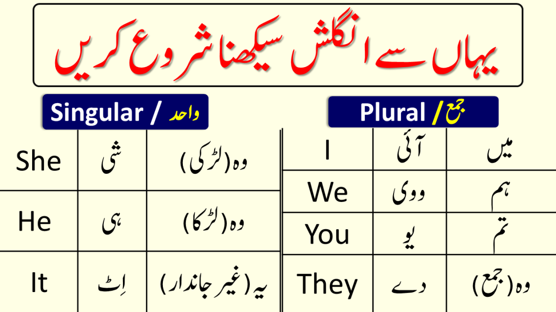 All Subjects in Urdu | Learn English Grammar like Kids | Day 1