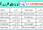 Different Ways to Say I Understand in English with Urdu Translation