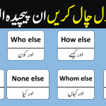 WH Words with "ELSE" in English with Urdu Meanings