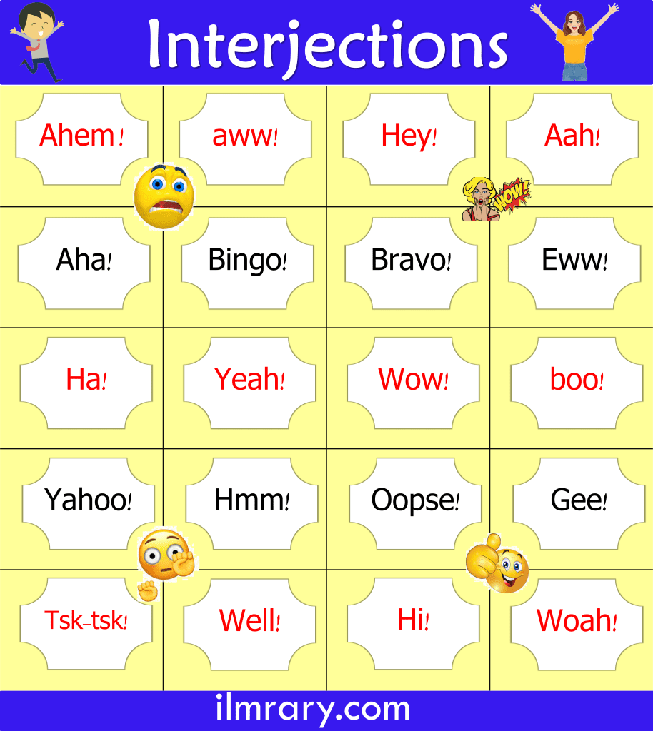 What is Interjection | Types of Interjections with Examples - iLmrary