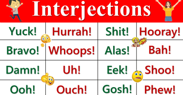 What is Interjection | Types of Interjections with Examples