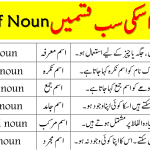 Noun Definition and All Types with Examples in Urdu