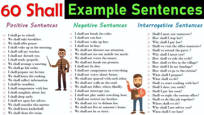 Shall Use in a Sentence | 60 Examples of Using Shall