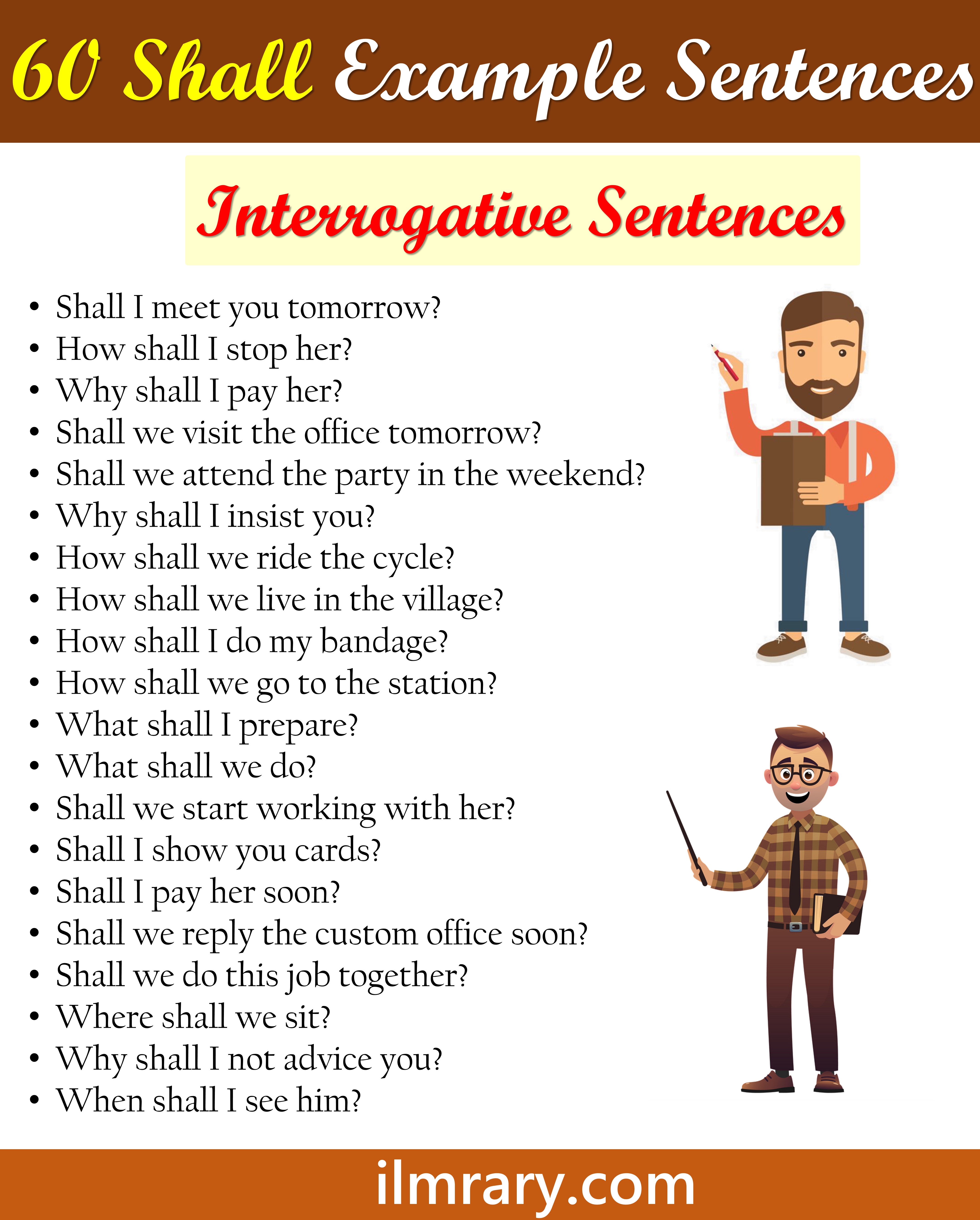 Shall in Interrogative Sentences | 60 Examples of Using Shall