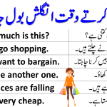 Daily Use English Sentences For Shopping with Urdu Translation