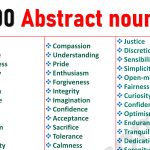 Exploring the World of Abstract Nouns: A Comprehensive List of 100 Examples