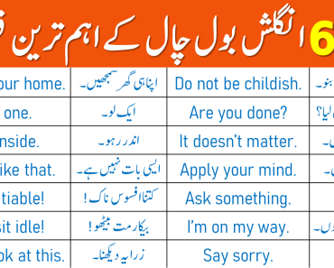 666 Daily Use English Sentences with Urdu Translation