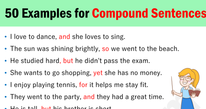 50 Compound Example Sentences in English