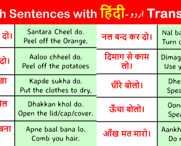 1000 Daily Use English to Hindi Sentences- Part 2