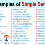 100 Examples of Simple Sentences in English