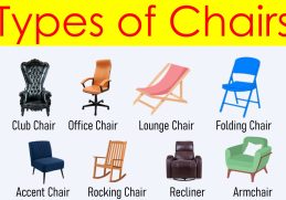 100+ Types of Chairs in English with Pictures | Types of Chairs