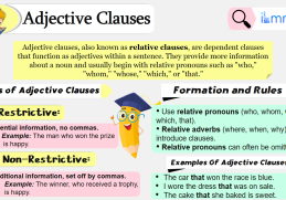 Adjective Clauses Definition Formation and Usage with Examples