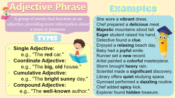 Adjective Phrases and Usage with Examples