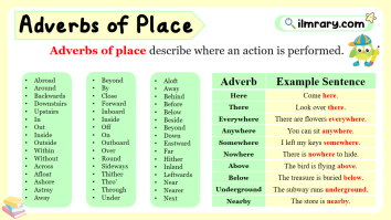 Adverb of Place Meaning, Usage with Examples