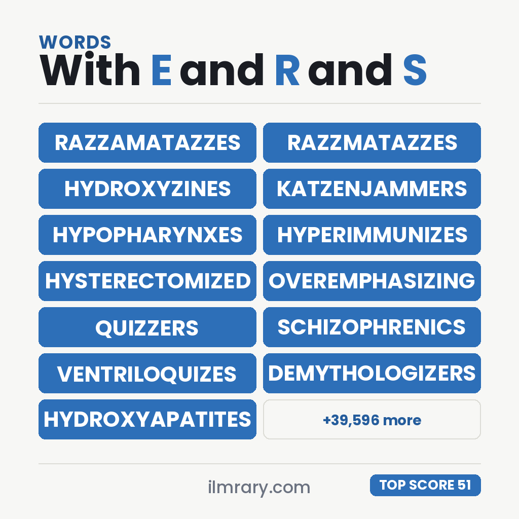 RAZZAMATAZZES and other strong words with E and R and S, each shown with its point value.
